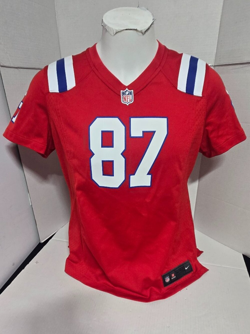 Nike Rob Gronkowski #87 New England Patriots Color Rush Jersey Youth XL